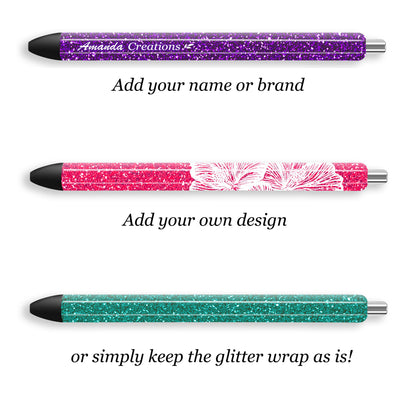 Glitter Pen Wraps Bundle – 100 Sublimation Designs Download