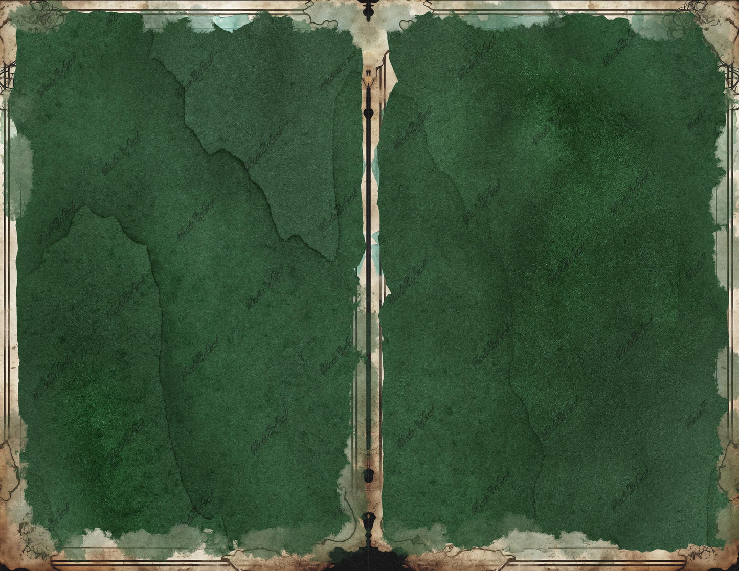 Dark Green Watercolor Background, Abstract Seamless Texture