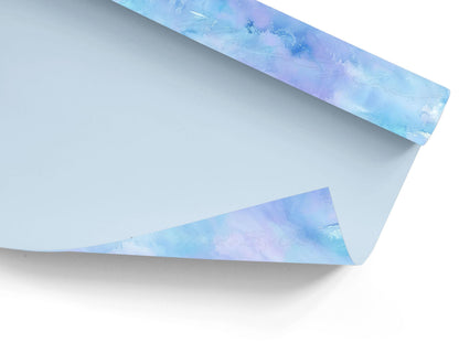 Light Blue and Lilac Watercolor Background, Seamless Pastel Texture