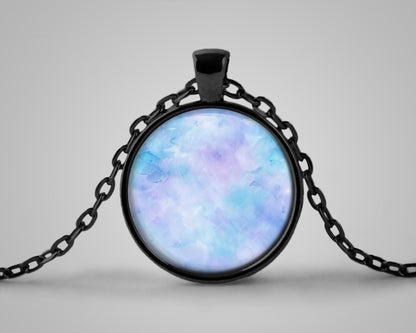 Light Blue and Lilac Watercolor Background, Seamless Pastel Texture