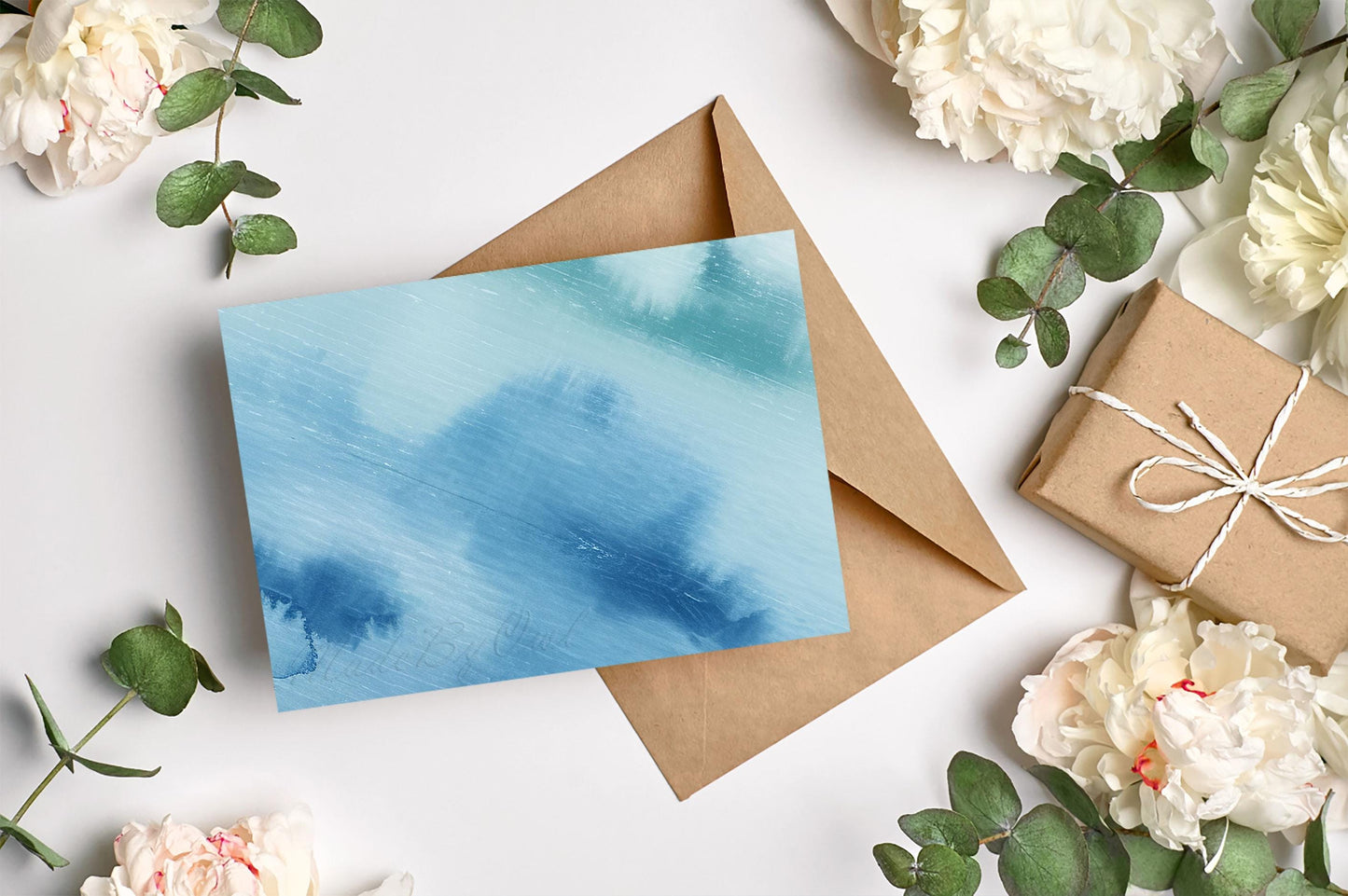 Abstract Landscape Watercolor Seamless Background, Seamless Texture