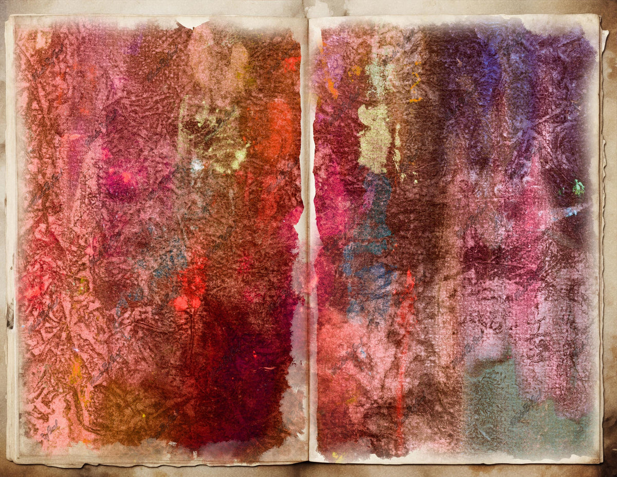 Brown and Burgundy Grunge Background, Distressed Texture