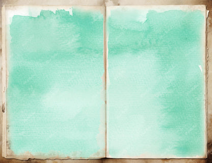 Mint Green Watercolor Dackground, Abstract Texture Digital Download
