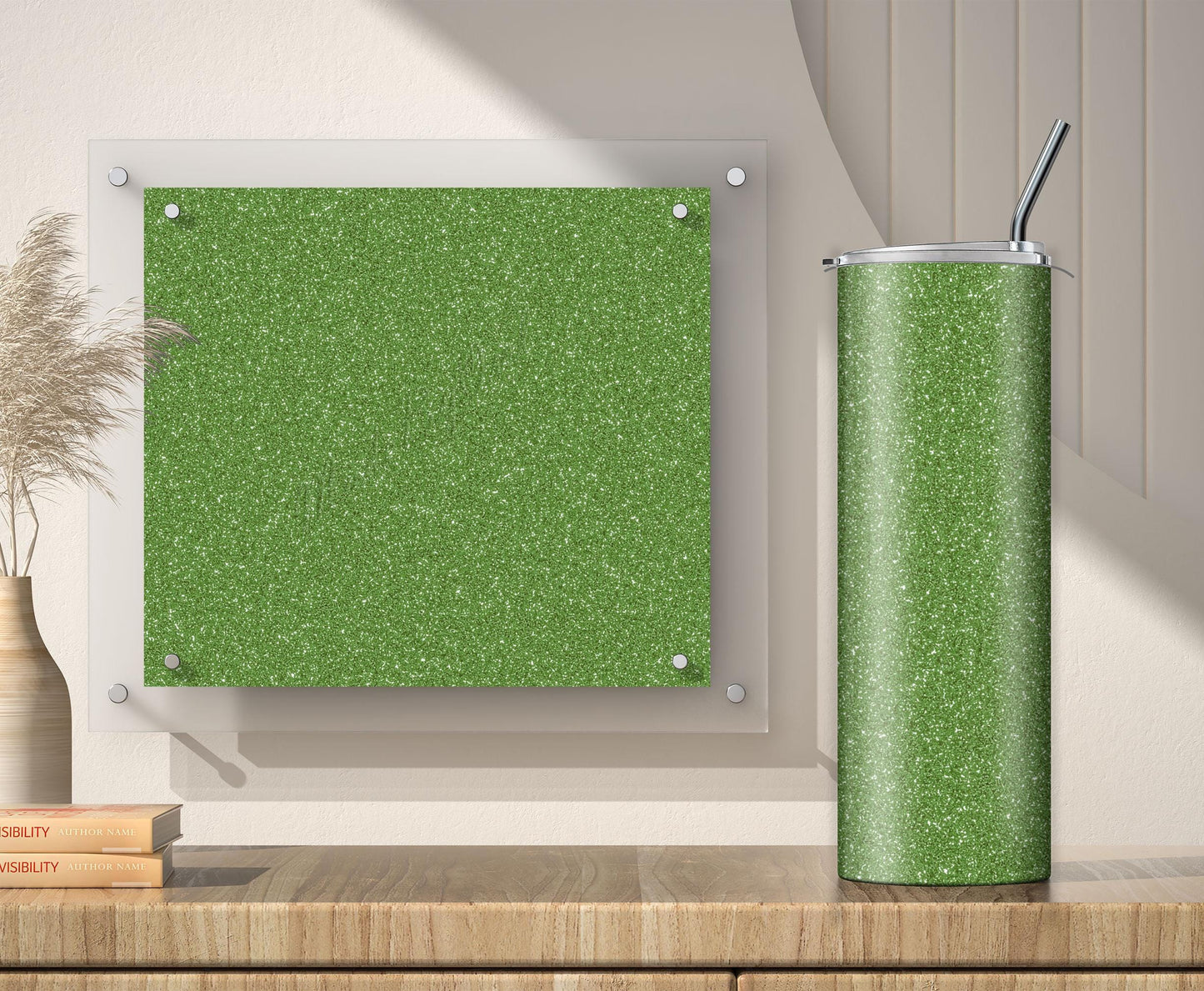 3 Sage Green Glitter Tumbler Wraps, Olive Green Glitter Sublimation Designs, 20oz Tumbler PNG, Eucalyptus Green Glitter Digital Download