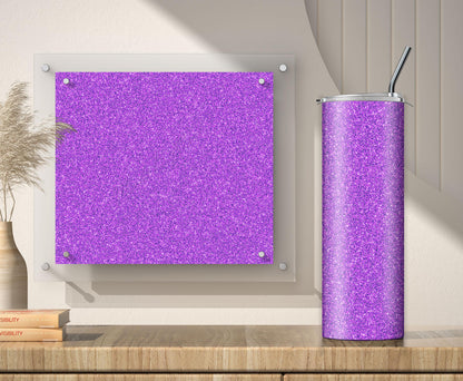 3 Purple Glitter Tumbler Sublimation Designs – 3 Solid Color PNG Wraps