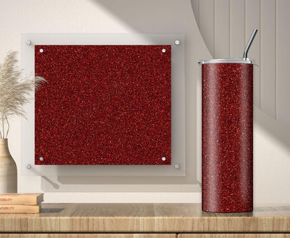 Crimson Red & Maroon Glitter Tumbler Sublimation Designs – 3 Solid Color Wraps