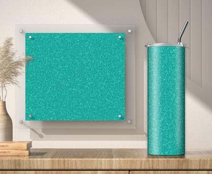 Turquoise Glitter Tumbler Sublimation Designs – 20oz, 3 PNG Wraps Mini Bundle