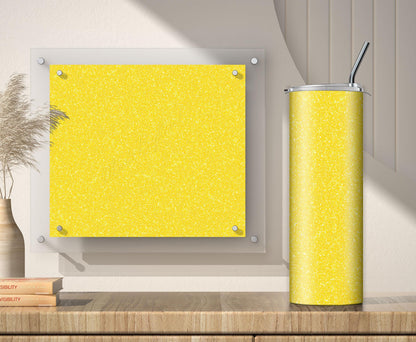 Yellow Glitter Tumbler Sublimation Designs – 3 Solid Color PNG Wraps