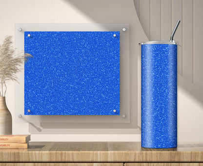 3 Blue Glitter Tumbler Sublimation Designs – 3 Solid Color PNG Wraps