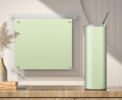 3 Light Green 20oz tumbler sublimation designs
