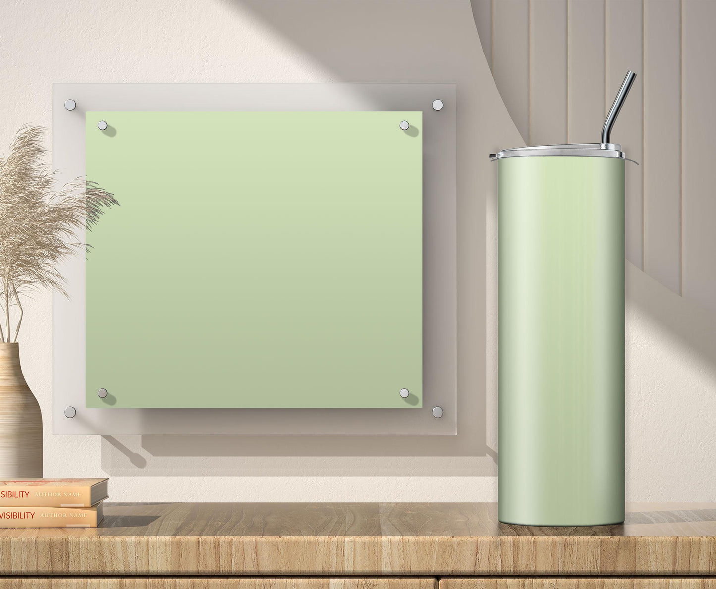 3 Light Green 20oz tumbler sublimation designs
