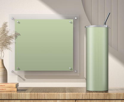 3 Light Green 20oz tumbler sublimation designs