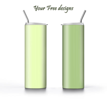 3 Lime Green Tumbler Sublimation Designs – 3 PNG Wraps (20oz)