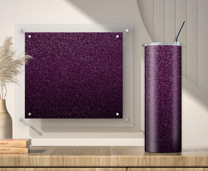 Purple Glitter Tumbler Sublimation Designs – 20oz, 3 PNG Wraps Mini Bundle