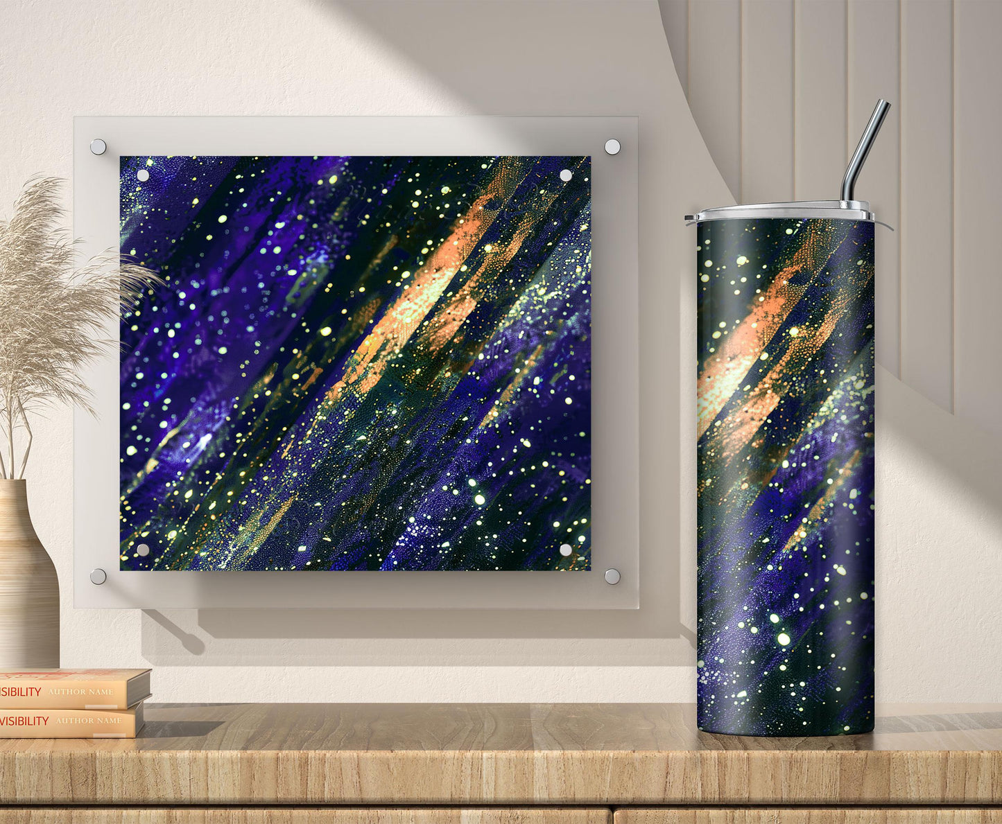 Navy Blue Tumbler Sublimation Designs – Ombre, 20oz, 3 PNG Wraps