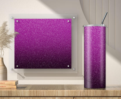 Purple Glitter Tumbler Sublimation Designs – 20oz, 3 PNG Wraps Mini Bundle
