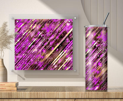 Purple Glitter Tumbler Sublimation Designs – 20oz, Ombre, 20oz, 3 PNG Wraps
