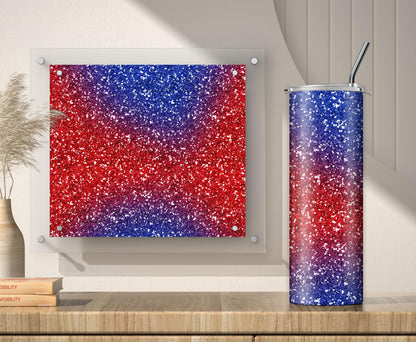 Black Red Blue Glitter Tumbler Sublimation Designs – 3 PNG Wraps (20oz)