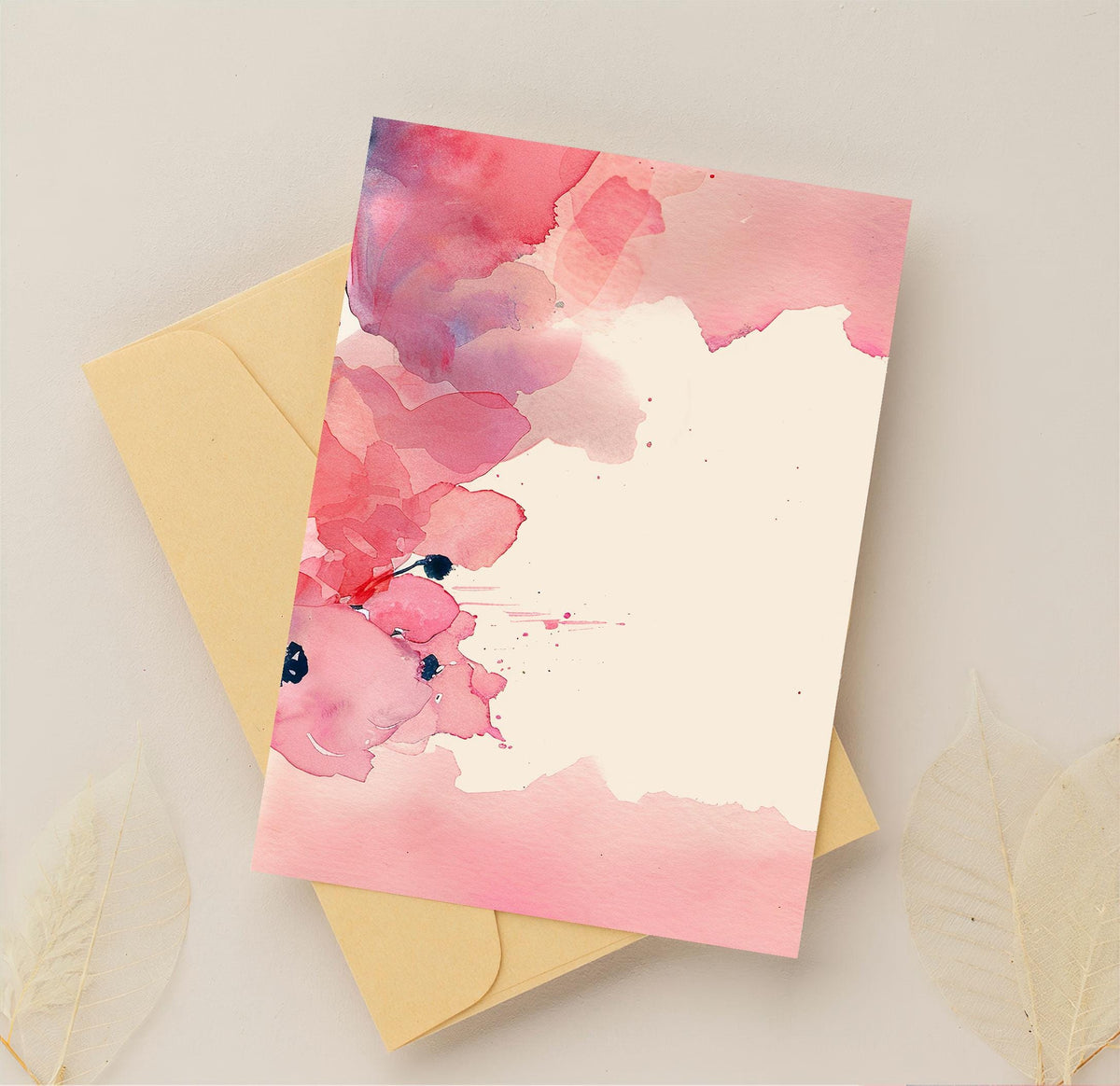 Blush Pink Floral Watercolor Background, Digital Download