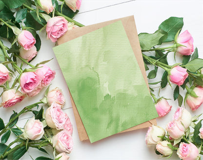Light Olive Green Watercolor Background, Digital Download