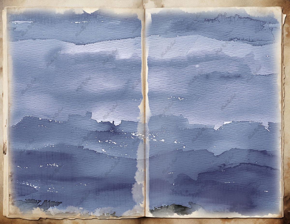Navy Blue Watercolor Background, Seamless Digital Download