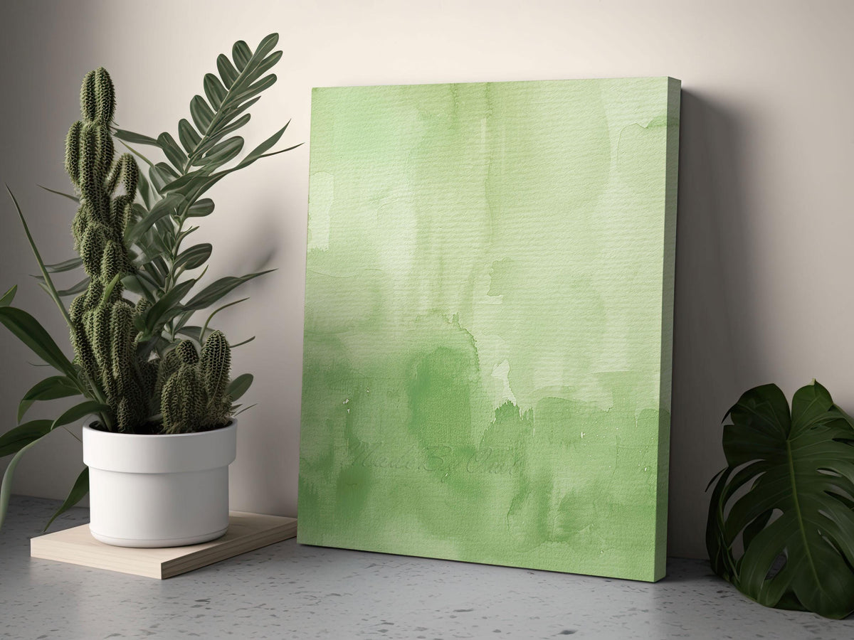 Light Olive Green Watercolor Background, Digital Download