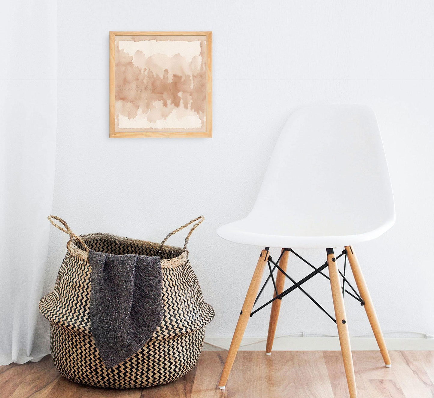 Neutral Watercolor Digital Background, Beige Printable Download