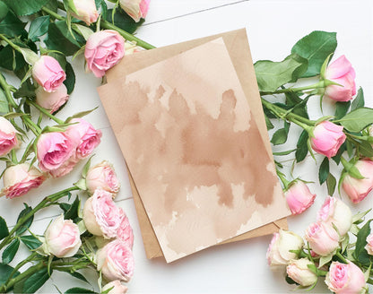 Neutral Watercolor Digital Background, Beige Printable Download