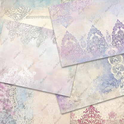 Victorian Textured Patterns, Distressed Victorian Junk Journal Paper