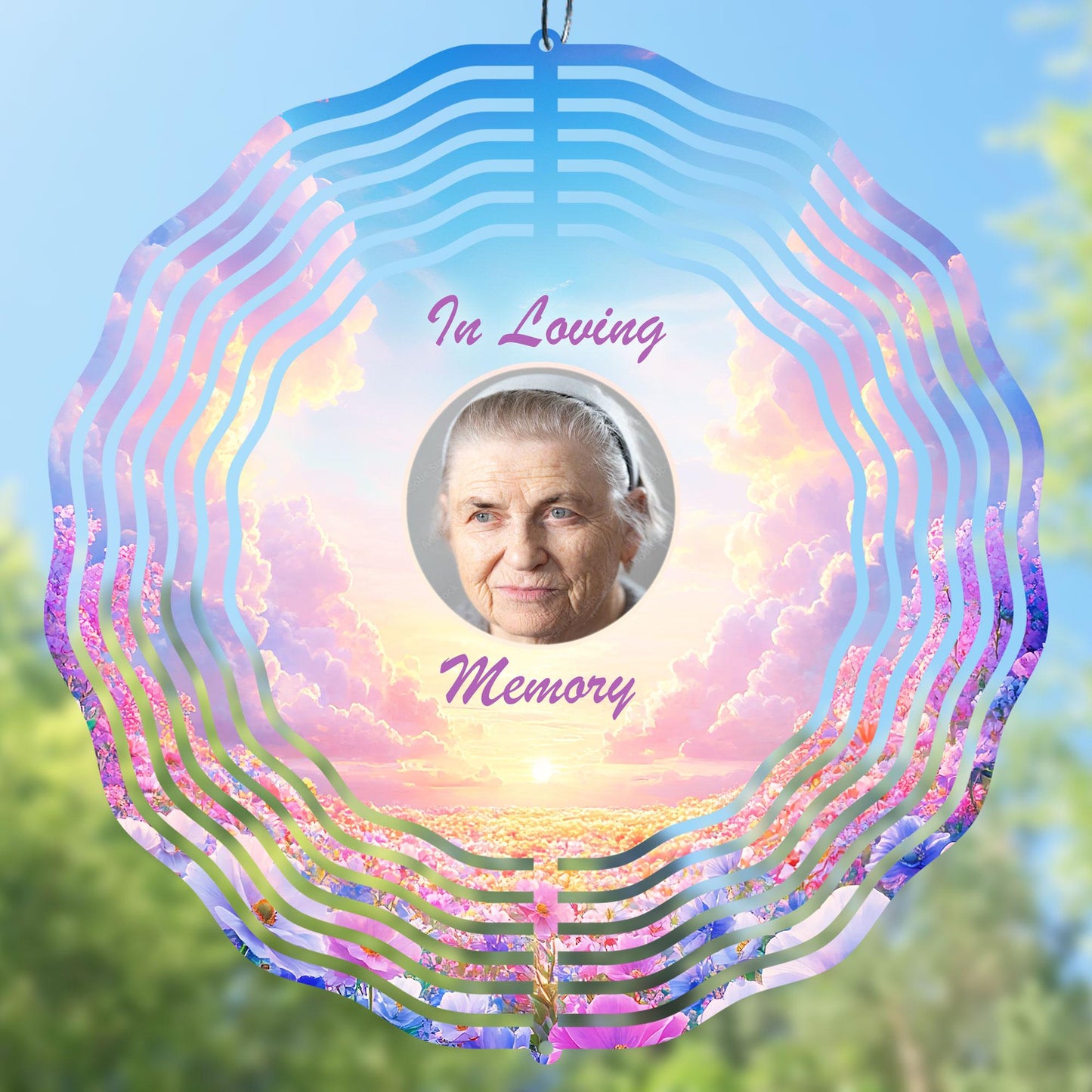 In Loving Memory Wind Spinner Sublimation Design PNG