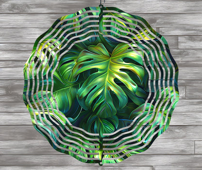 Monstera Wind Spinner Sublimation Design Download