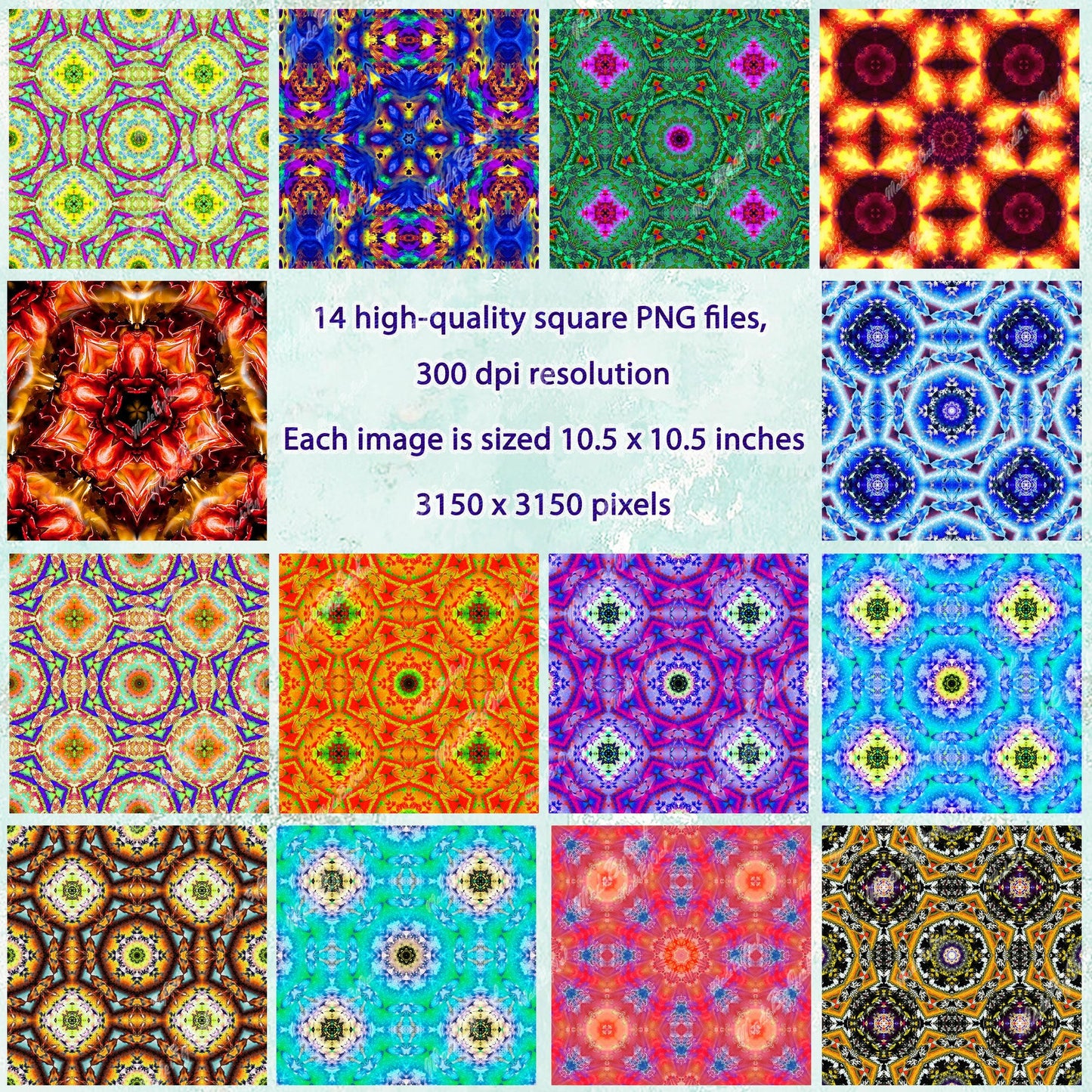 Mandala Wind Spinner Sublimation Design Bundle, Download PNGs