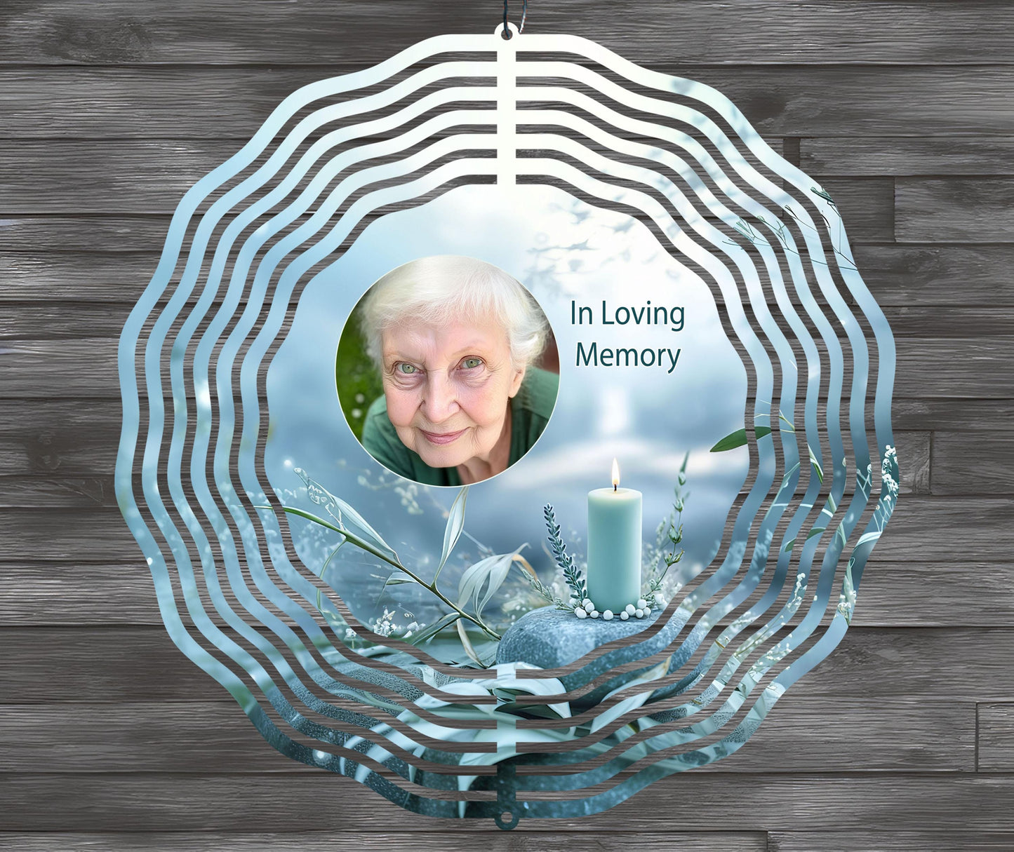 Memorial Wind Spinner PNG, Photo Wind Spinner Design, Picture Windspinner, Sublimation Design, Wind Spinner Template, Digital Download