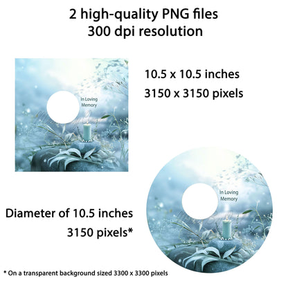 Memorial Wind Spinner Design – Sublimation PNG Download