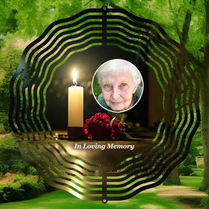 Memorial Candle Wind Spinner Sublimation Design Digital Download