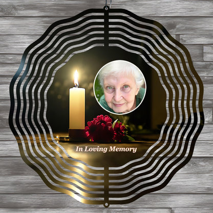 Memorial Candle Wind Spinner Sublimation Design Digital Download