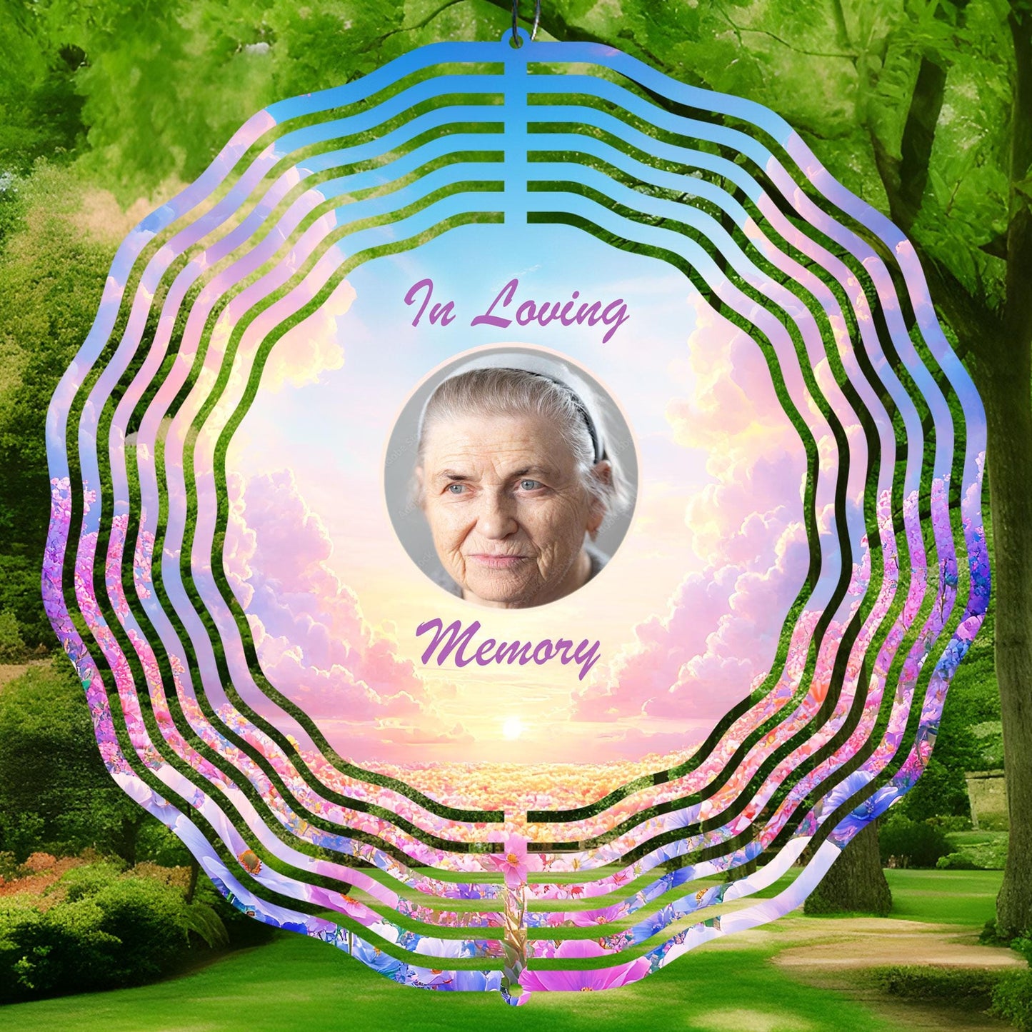 In Loving Memory Wind Spinner Sublimation Design PNG