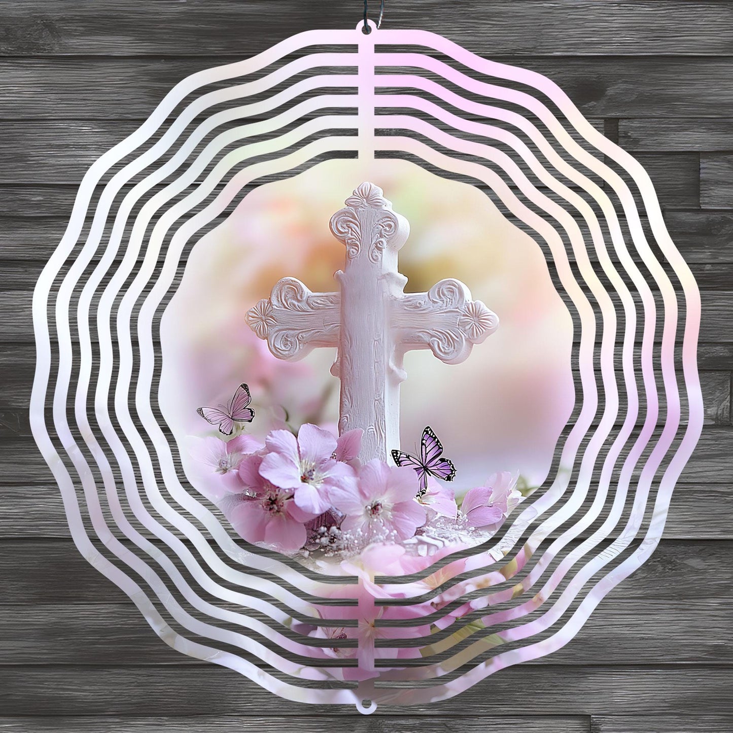 Christian Cross Wind Spinner Design – Sublimation PNG