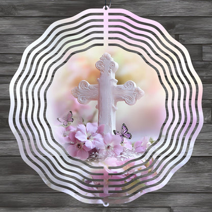 Christian Cross Wind Spinner Design – Sublimation PNG