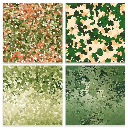 Camo Digital Paper Pack — Camouflage Seamless Pattern Pack