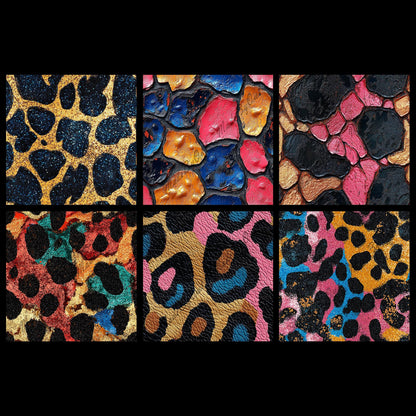 Cheetah Digital Paper Pack, Animal Print Pattern, Leopard Background