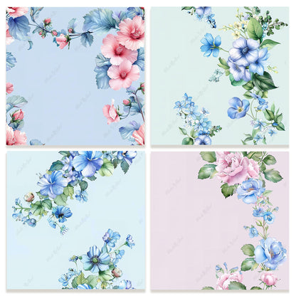 Magnolia Floral Tileable Pattern, Flower Backgrounds Digital Download