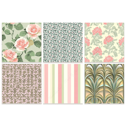 Grandmillennial Seamless Digital Paper Pack | Instant Download