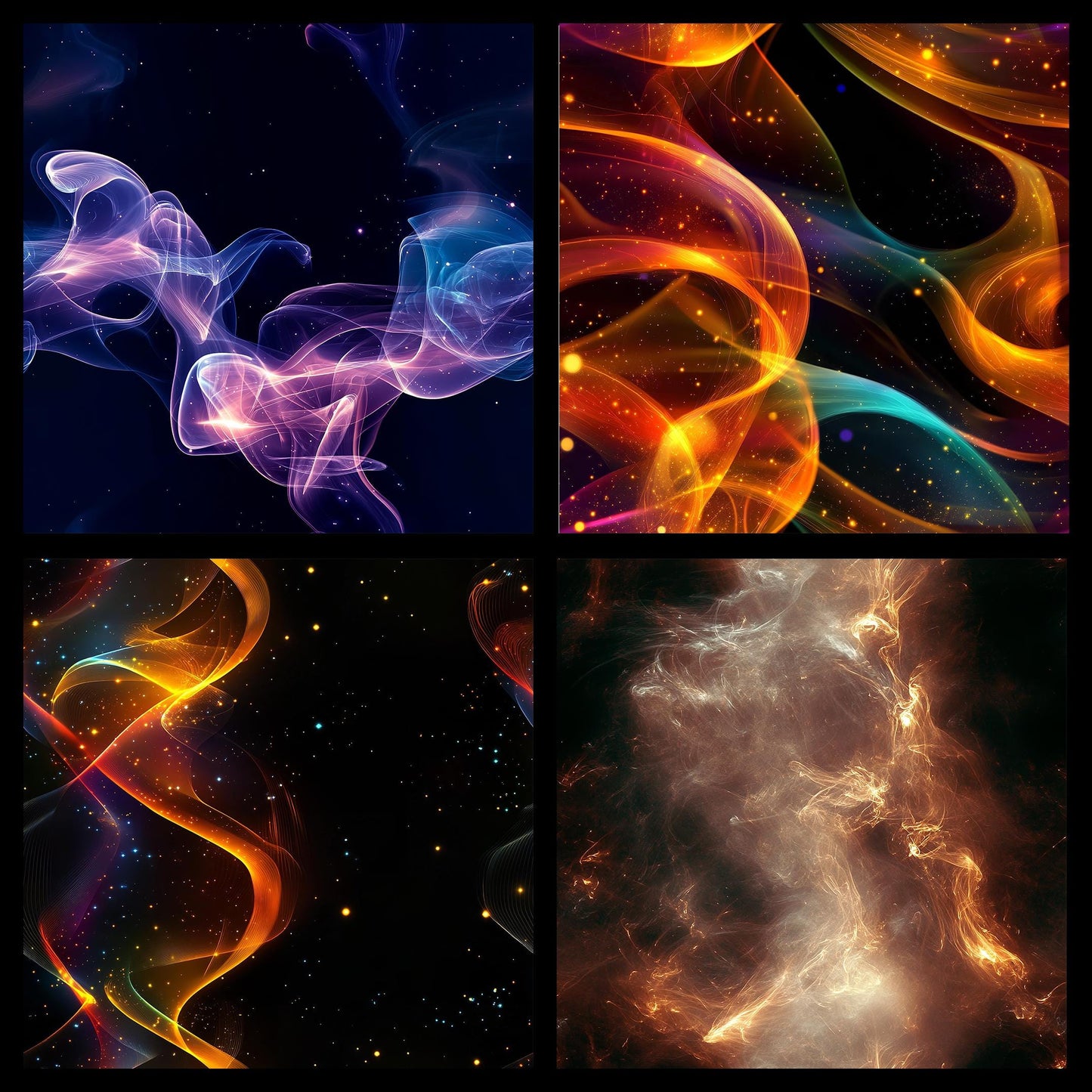 Colored Smoke Seamless Digital Paper Pack | Instant Download