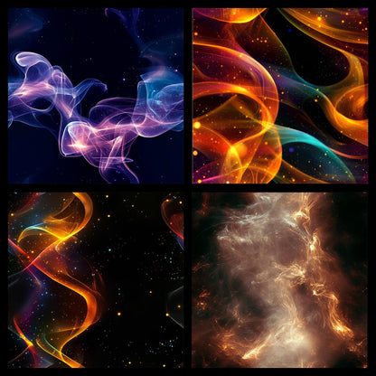 Colored Smoke Seamless Digital Paper Pack | Instant Download