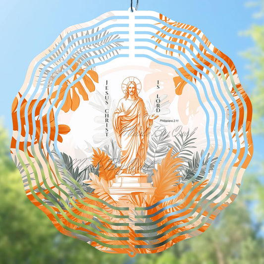 Jesus Christ wind spinner PNG sublimation design, Preview