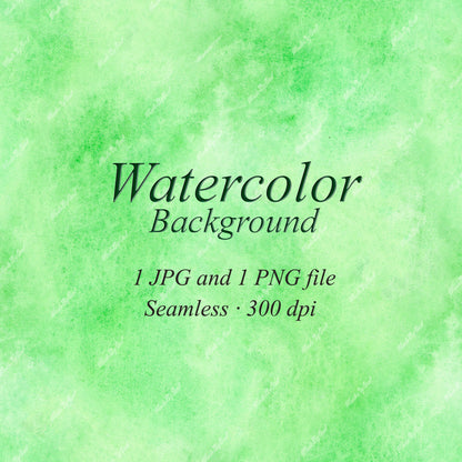 Green watercolor background, seamless texture