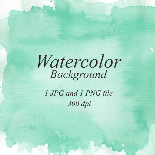 mint green watercolor background, digital backdrop, hand painted texture, watercolor washes