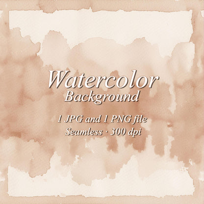 Neutral Beige watercolor background, printable digital download