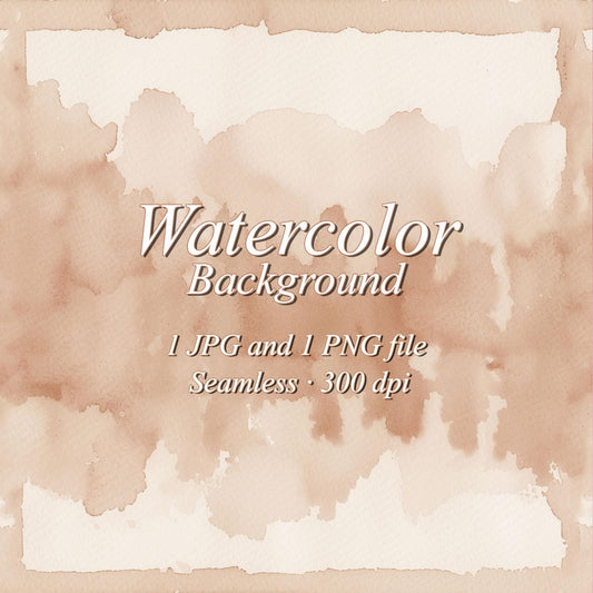 Neutral Beige watercolor background, printable digital download